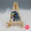 "Einhorn Regenbogen" Bügelbild  (ca. 6cm X 5cm)